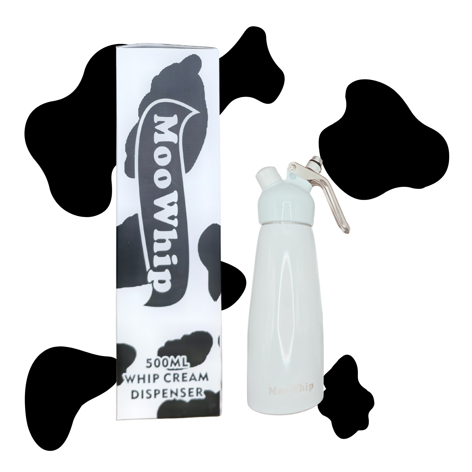 MooWhip 500ml Empty Gas Dispenser For Cream Whippers