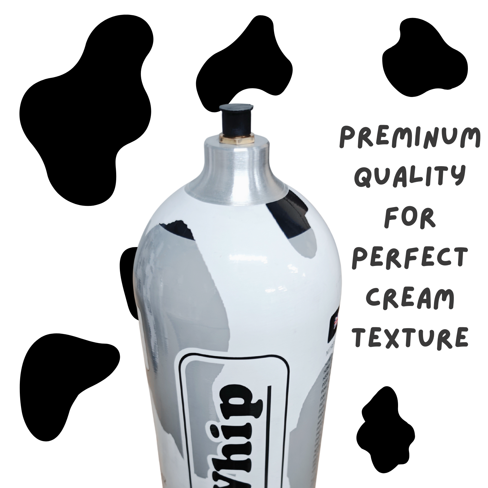 Preminum Moowhip 2.2L 1500g Aluminum Whipped Cream N2O Tank (W/O Regulator )