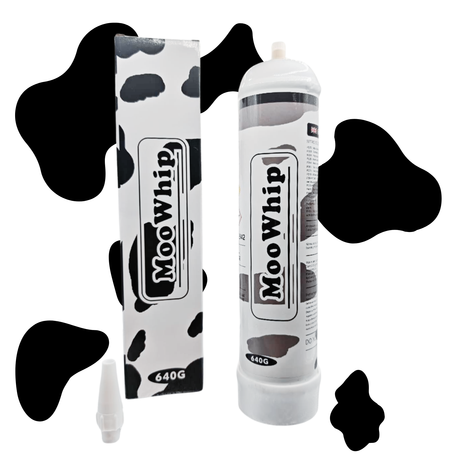 MooWhip 640g Whipped Cream Tank Top Quality ULTRA PURE GAS