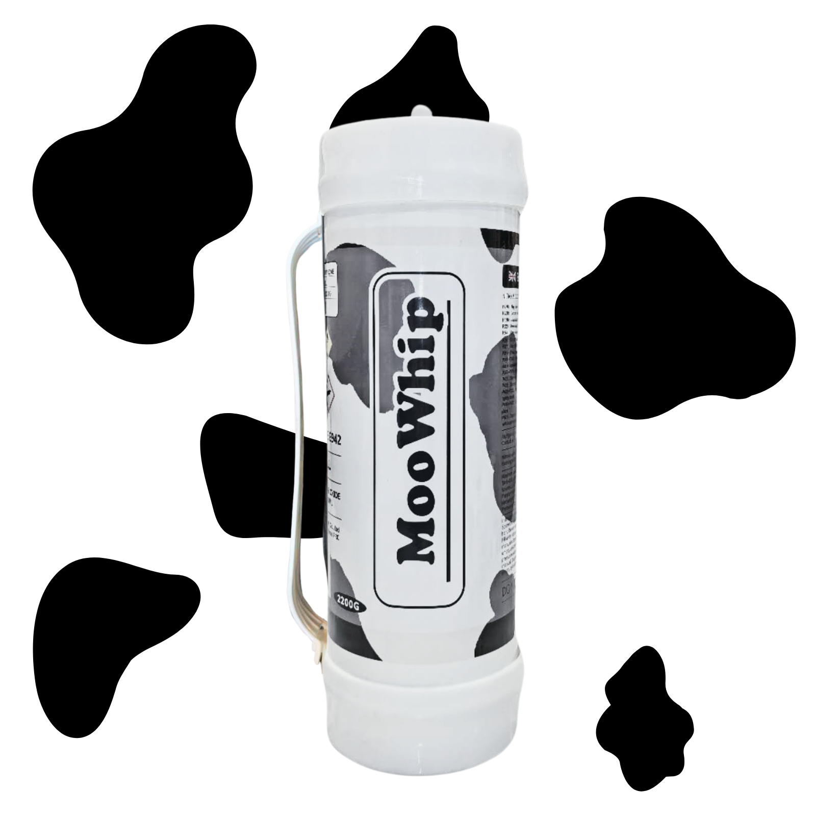 MooWhip 3.3L 2046g Whipped Cream Tank ULTRA PURE GAS (W/O Regulator οΌ