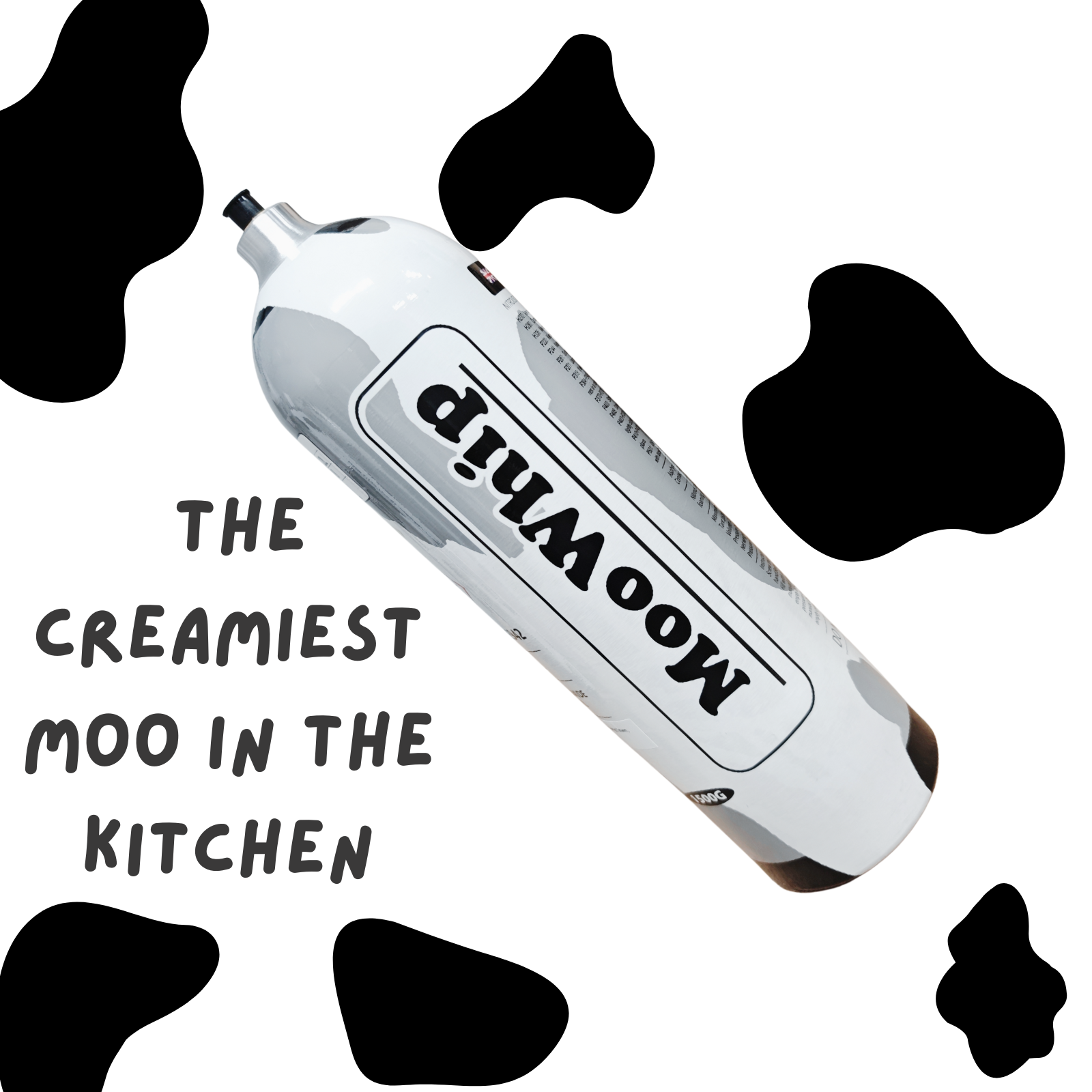 Preminum Moowhip 2.2L 1500g Aluminum Whipped Cream N2O Tank (W/O Regulator )