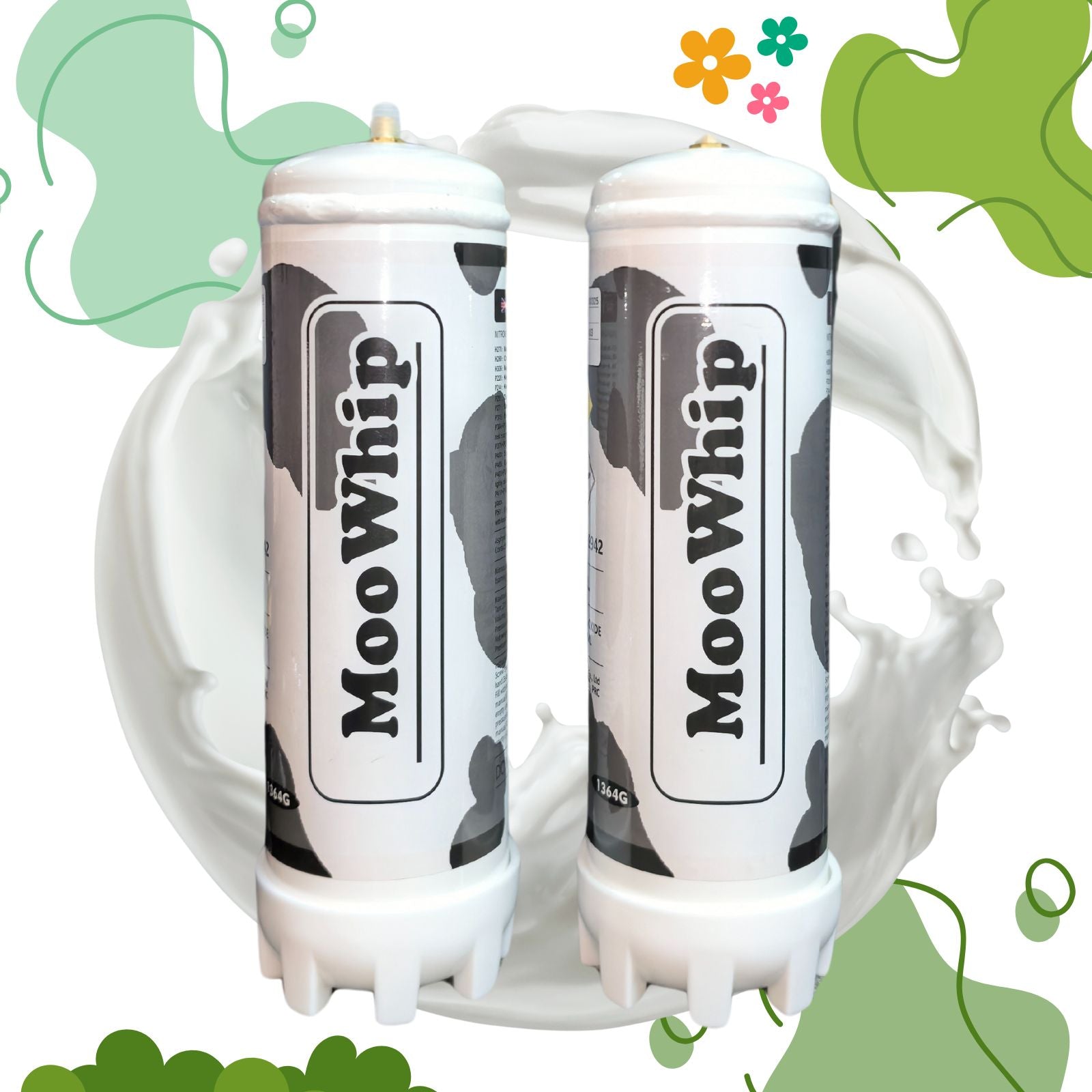 MooWhip 2.2L 1364g Whipped Cream Tank ULTRA PURE GAS (W/O Regulator )