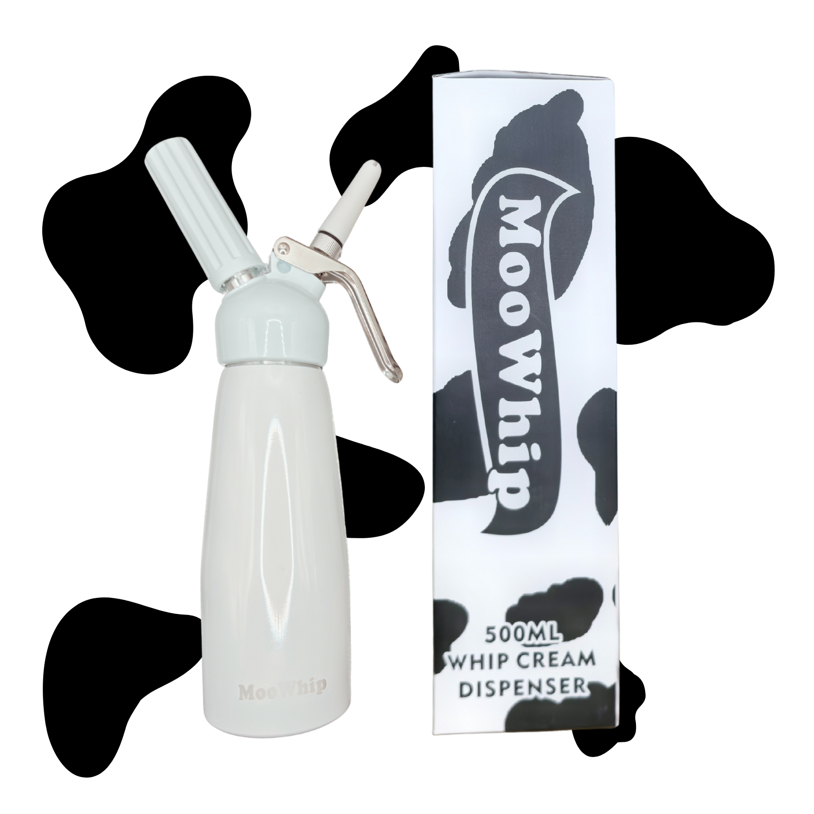 MooWhip 500ml Empty Gas Dispenser For Cream Whippers