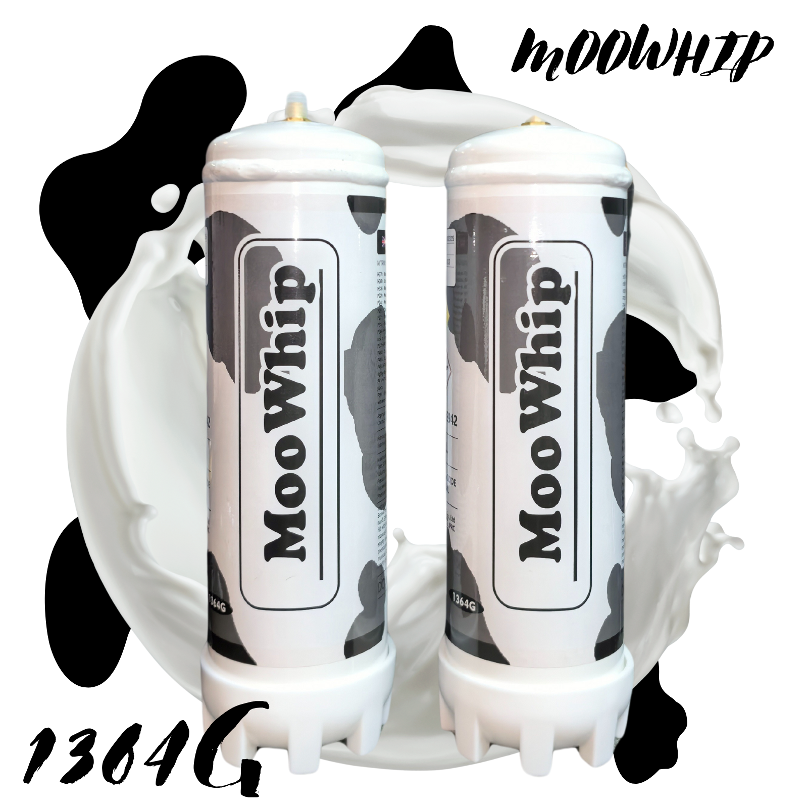 MooWhip 2.2L 1364g Whipped Cream Tank ULTRA PURE GAS (W/O Regulator ）