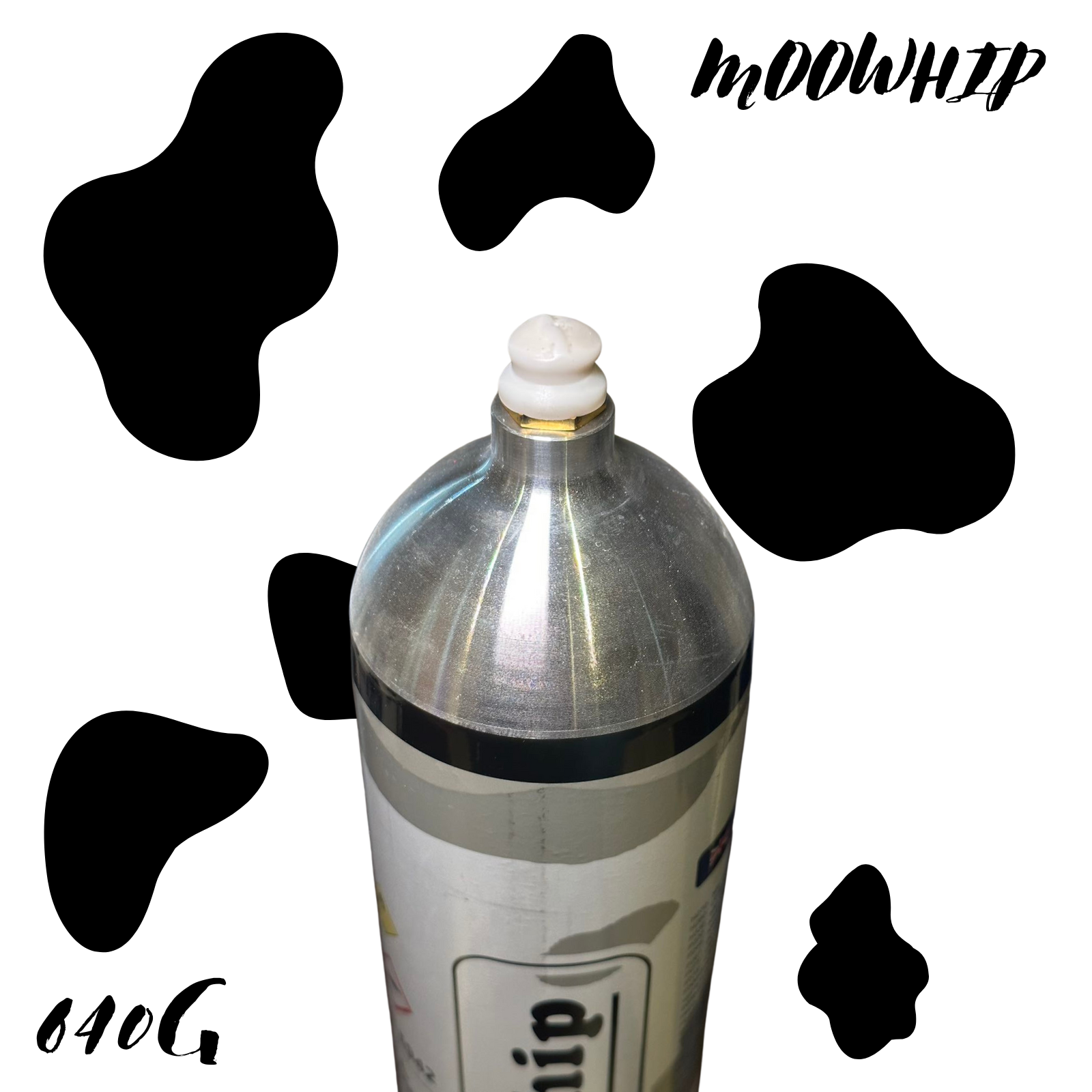 Moowhip! 640g Preminum N2o Tank