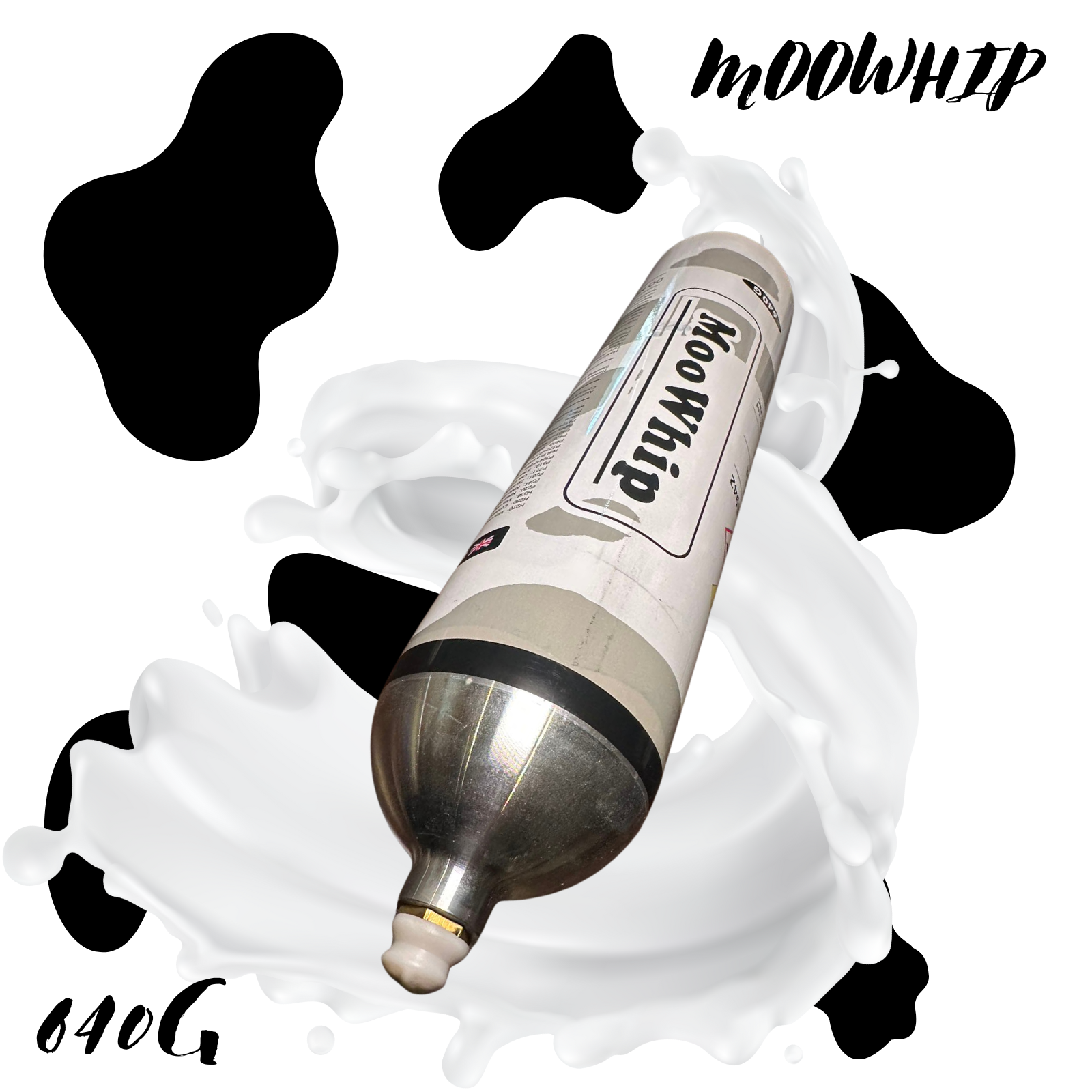 Moowhip! 640g Preminum N2o Tank