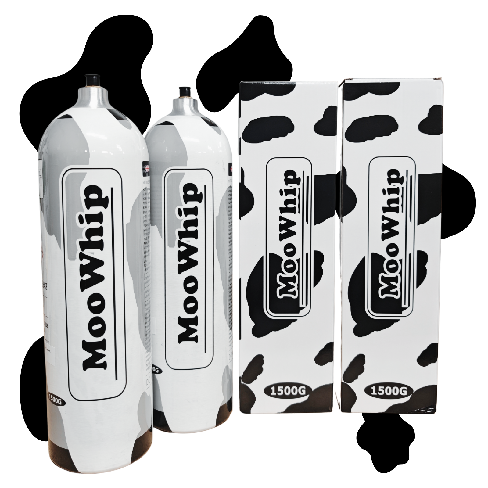 Preminum Moowhip 2.2L 1500g Aluminum Whipped Cream N2O Tank  (W/O Regulator ）