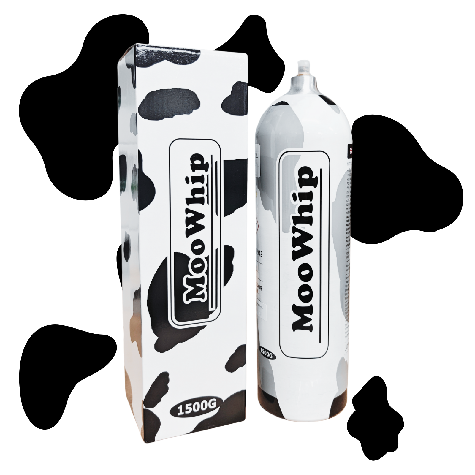 Preminum Moowhip 2.2L 1500g Aluminum Whipped Cream N2O Tank  (W/O Regulator ）