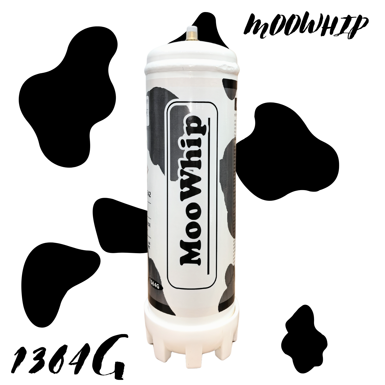 MooWhip 2.2L 1364g Whipped Cream Tank ULTRA PURE GAS (W/O Regulator ）