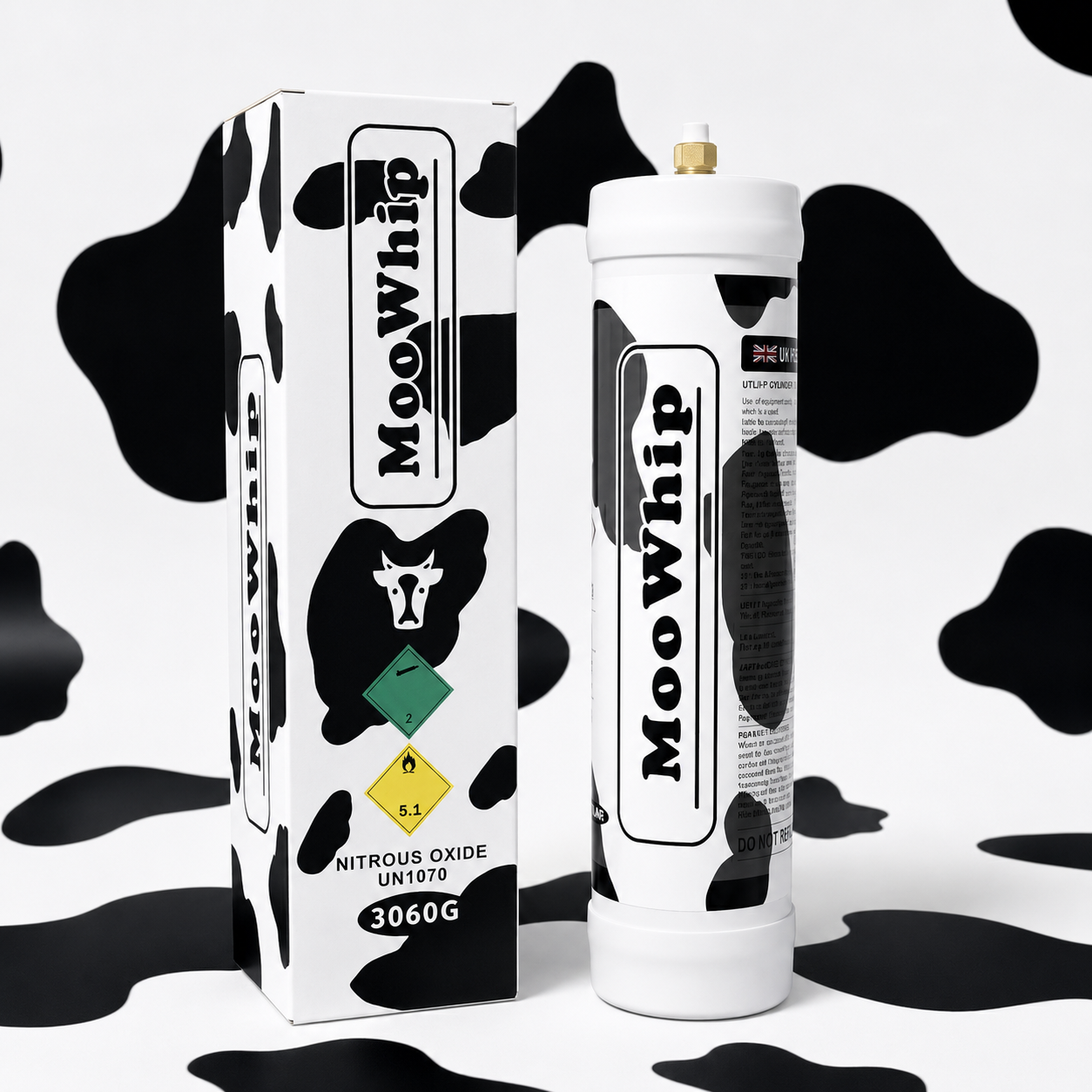 MooWhip 4.5L 3060g Whipped Cream N2O Tank