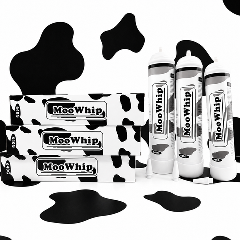 MooWhip 1L 640g Whipped Cream N2O Tank