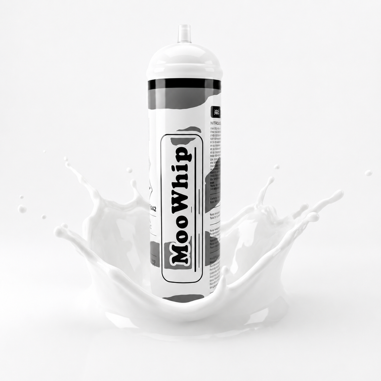 MooWhip 1L 640g Whipped Cream N2O Tank