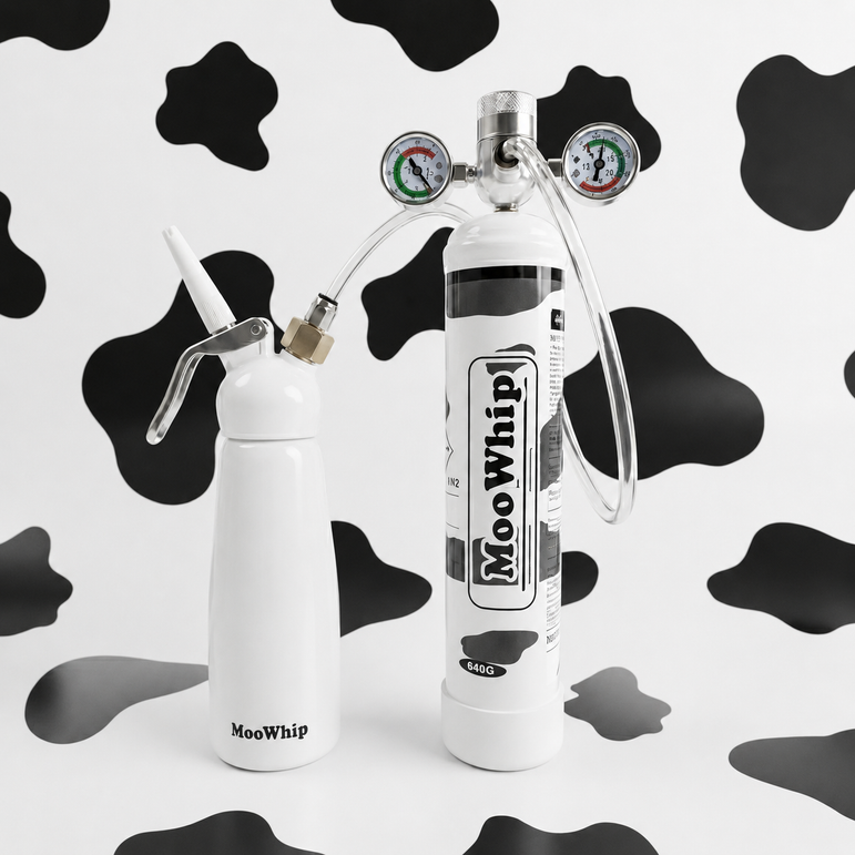 MooWhip 1L 640g Whipped Cream N2O Tank