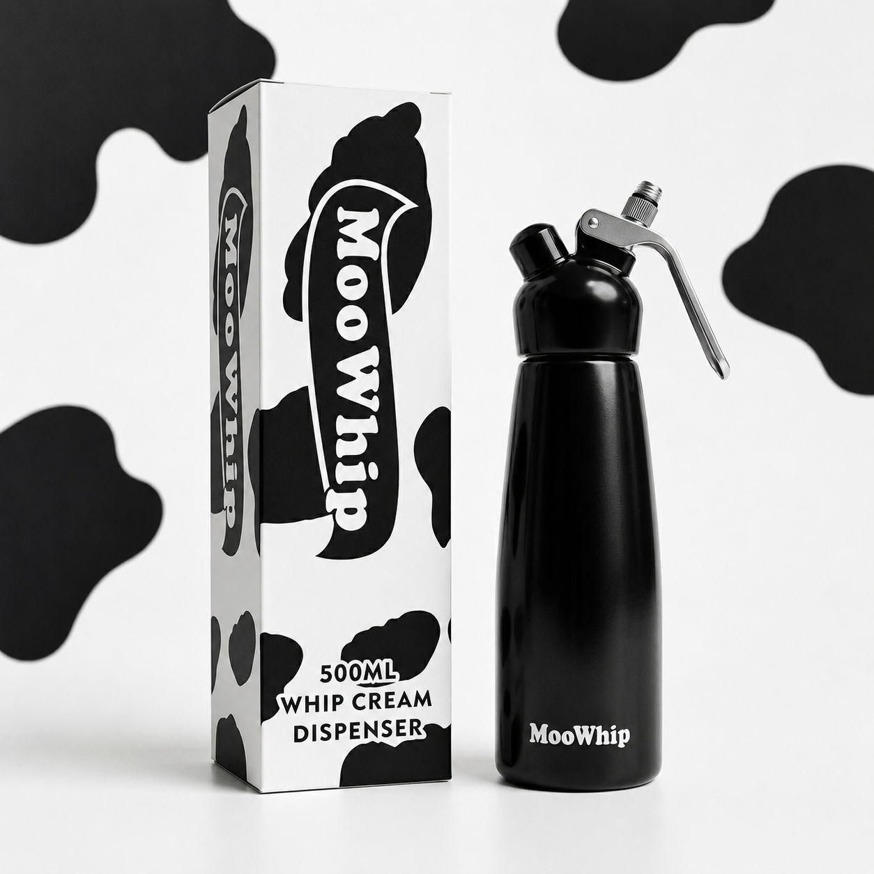 MooWhip 500ml Empty Gas Dispenser For Cream Whippers