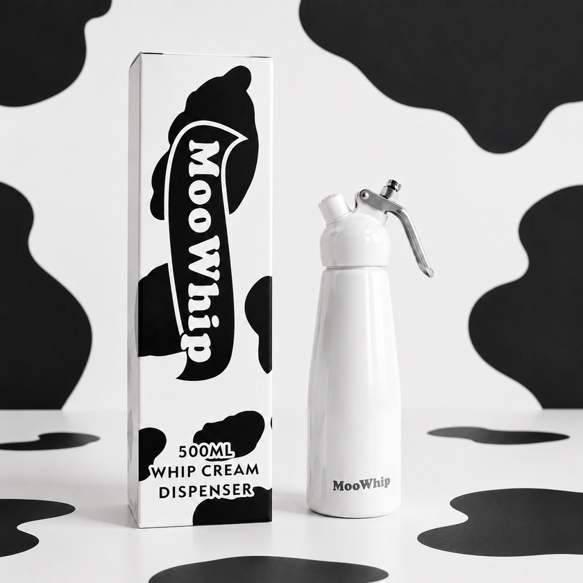 MooWhip 500ml Empty Gas Dispenser For Cream Whippers