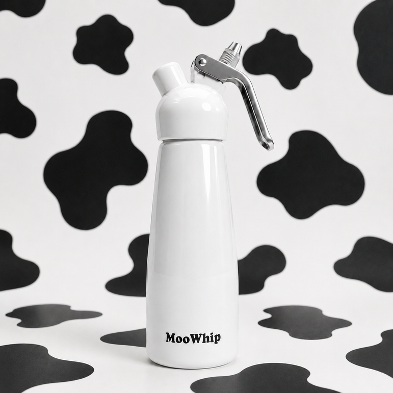 MooWhip 500ml Empty Gas Dispenser For Cream Whippers