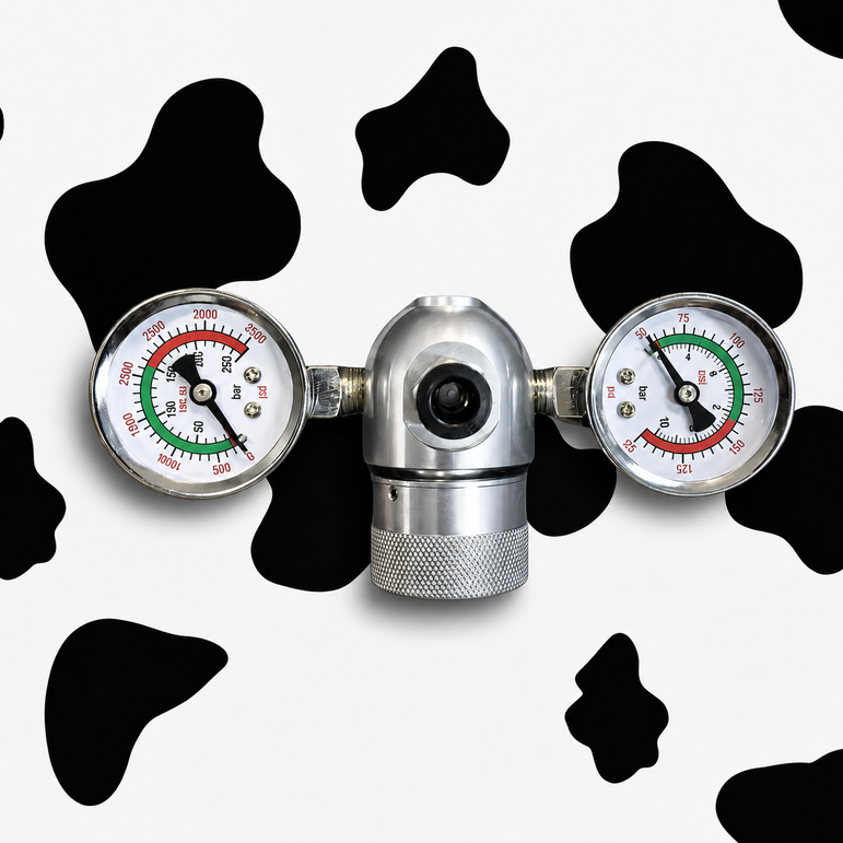 Gowhip Universal Pressure Regulator Valve – Compatible with 0.95L to 4.5L Nitrous Oxide Cylinders
