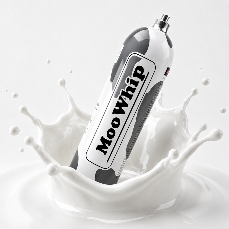 Preminum Moowhip 2.2L 1500g Aluminum Whipped Cream N2O Tank