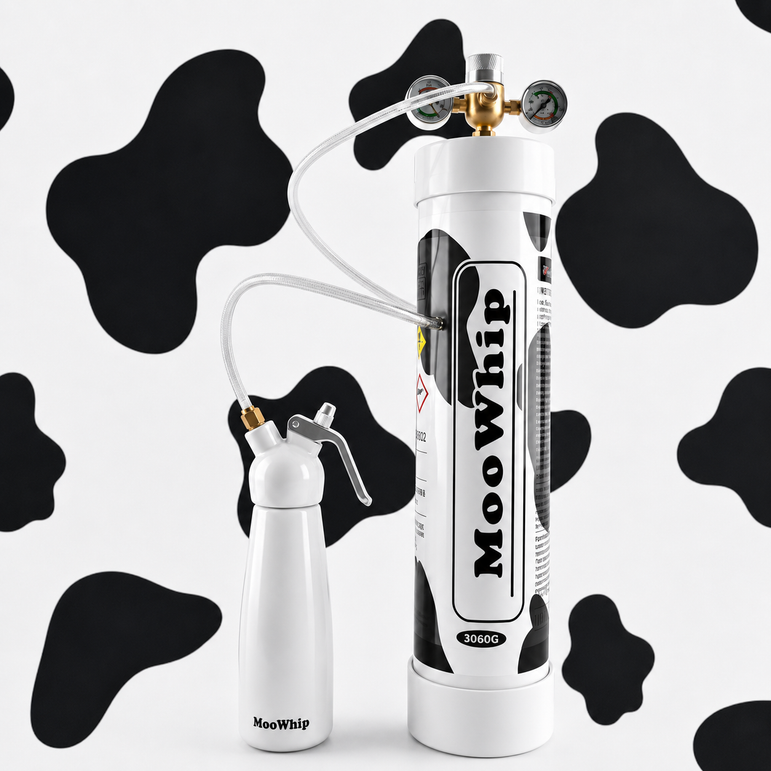 MooWhip 4.5L 3060g Whipped Cream N2O Tank