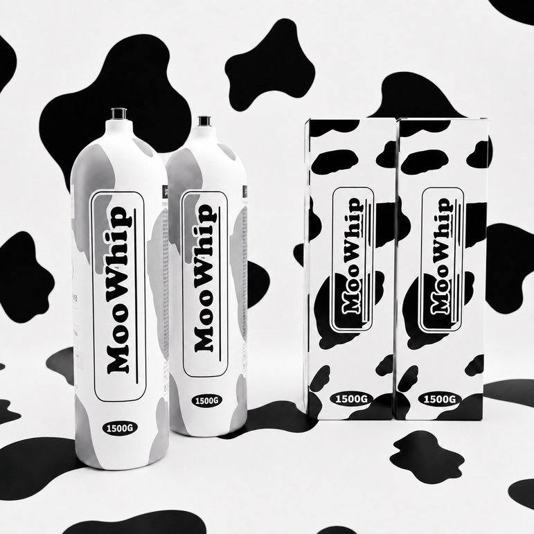 Preminum Moowhip 2.2L 1500g Aluminum Whipped Cream N2O Tank