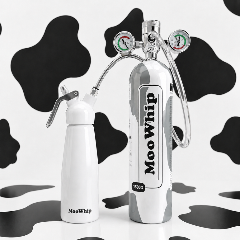 Preminum Moowhip 2.2L 1500g Aluminum Whipped Cream N2O Tank