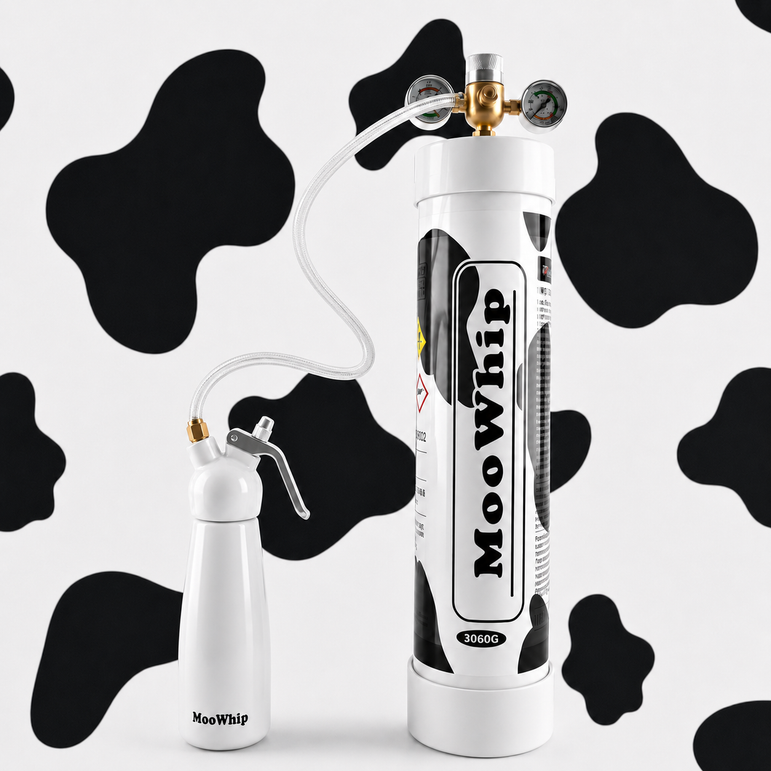 MooWhip 4.5L 3060g Whipped Cream N2O Tank