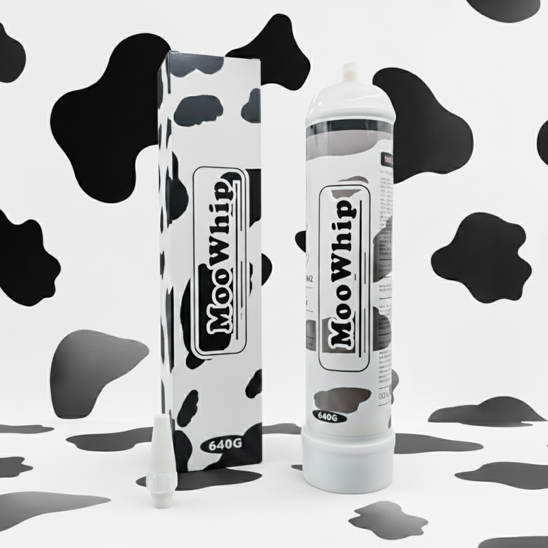 MooWhip 1L 640g Whipped Cream N2O Tank