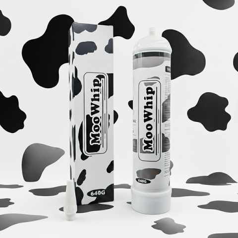 MooWhip 1L 640g Whipped Cream N2O Tank  (W/O Regulator ）
