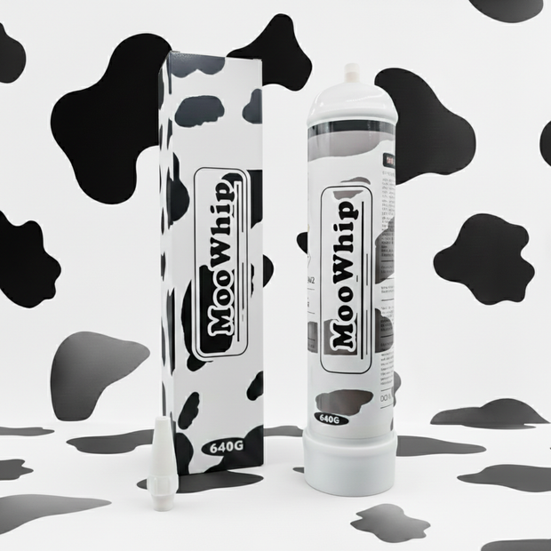 MooWhip 1L 640g Whipped Cream N2O Tank