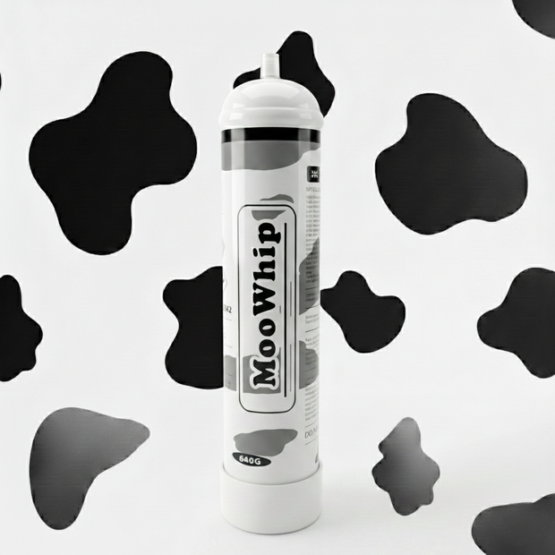 MooWhip 1L 640g Whipped Cream N2O Tank