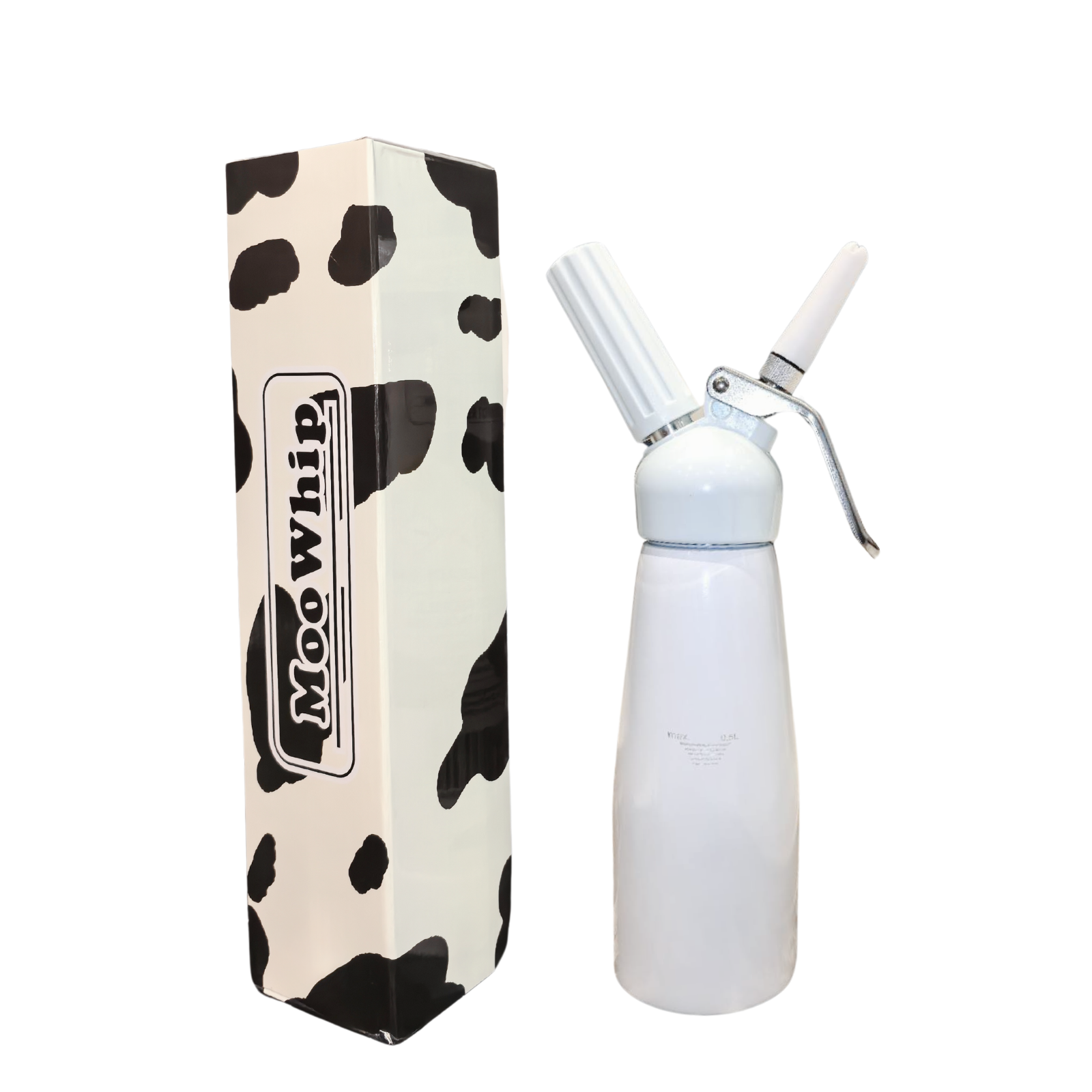 MooWhip 500ml Empty Gas Dispenser For Cream Whippers