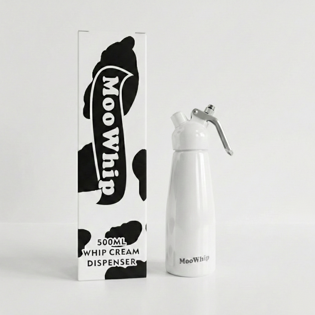MooWhip 500ml Empty Gas Dispenser For Cream Whippers