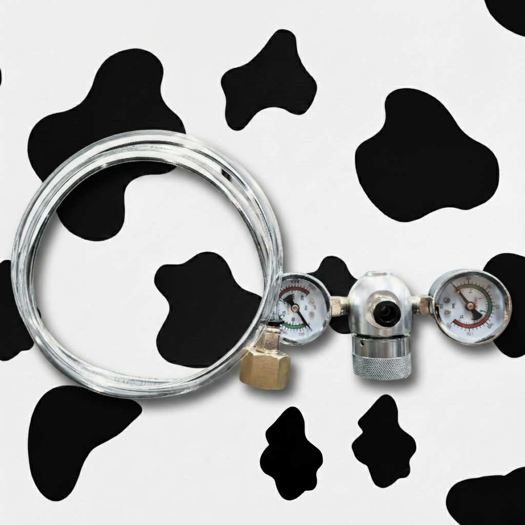 MooWhip Universal Pressure Regulator Valve – Compatible with 0.95L to 4.5L Nitrous Oxide Cylinders