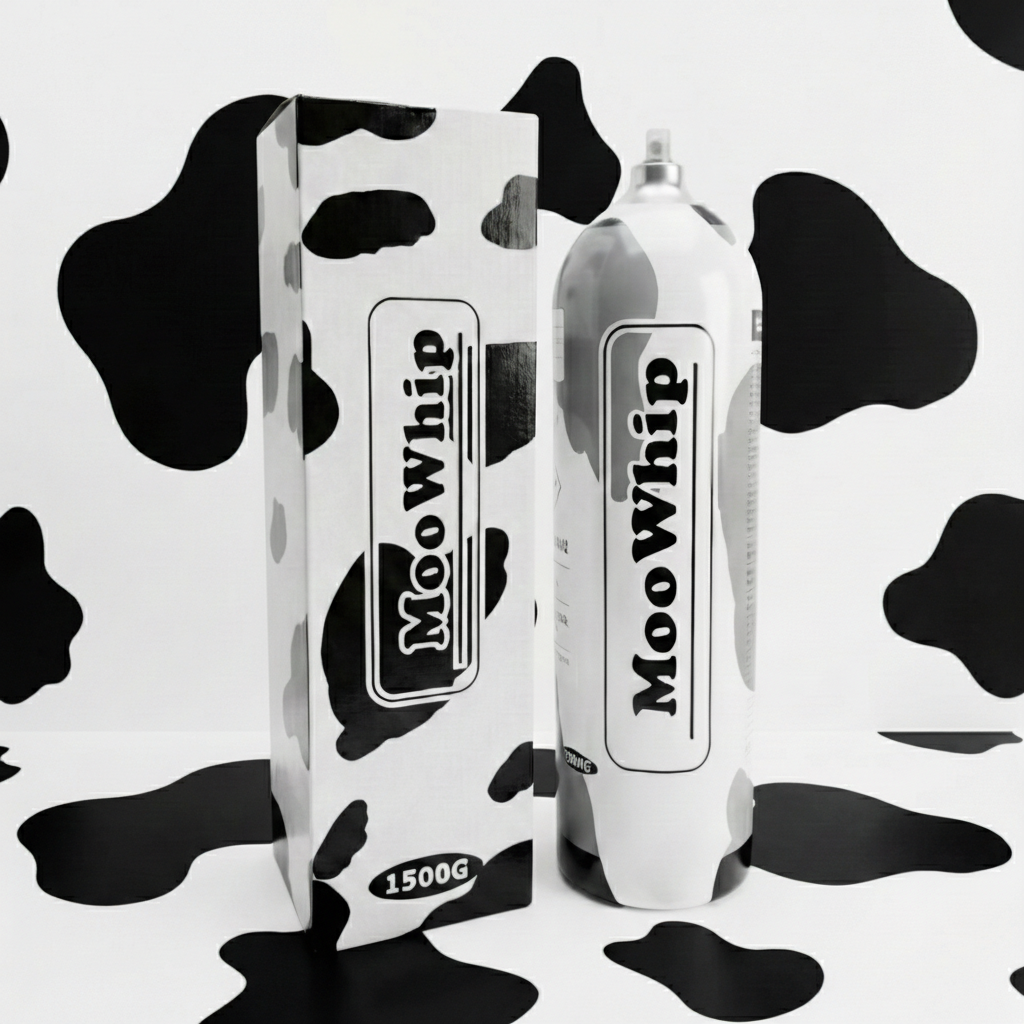 Preminum Moowhip 2.2L 1500g Aluminum Whipped Cream N2O Tank  (W/O Regulator ）