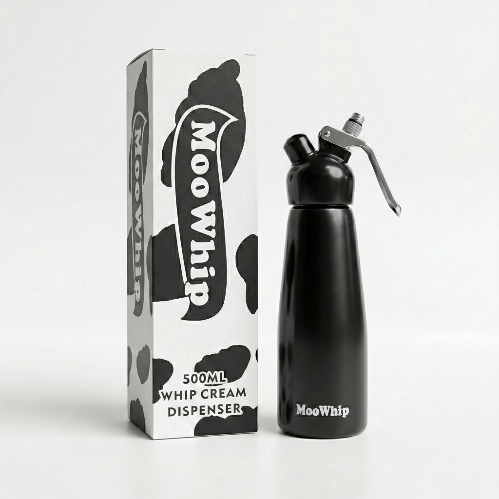MooWhip 500ml Empty Gas Dispenser For Cream Whippers