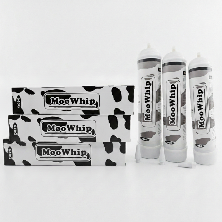 MooWhip 1L 640g Whipped Cream N2O Tank