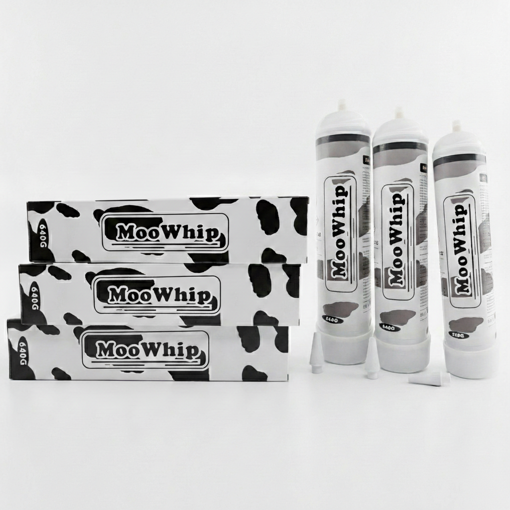 MooWhip 1L 640g Whipped Cream N2O Tank