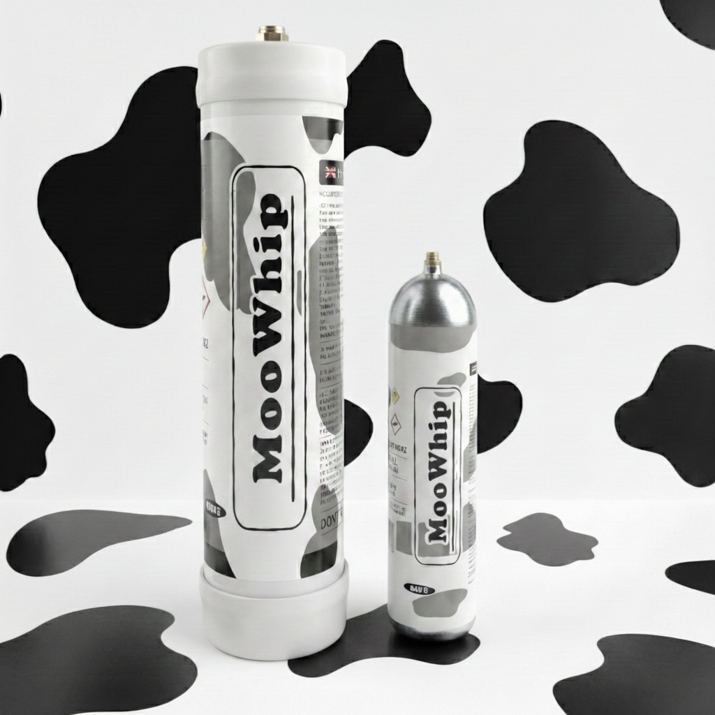 MooWhip 4.5L 3060g Whipped Cream N2O Tank  (W/O Regulator ）