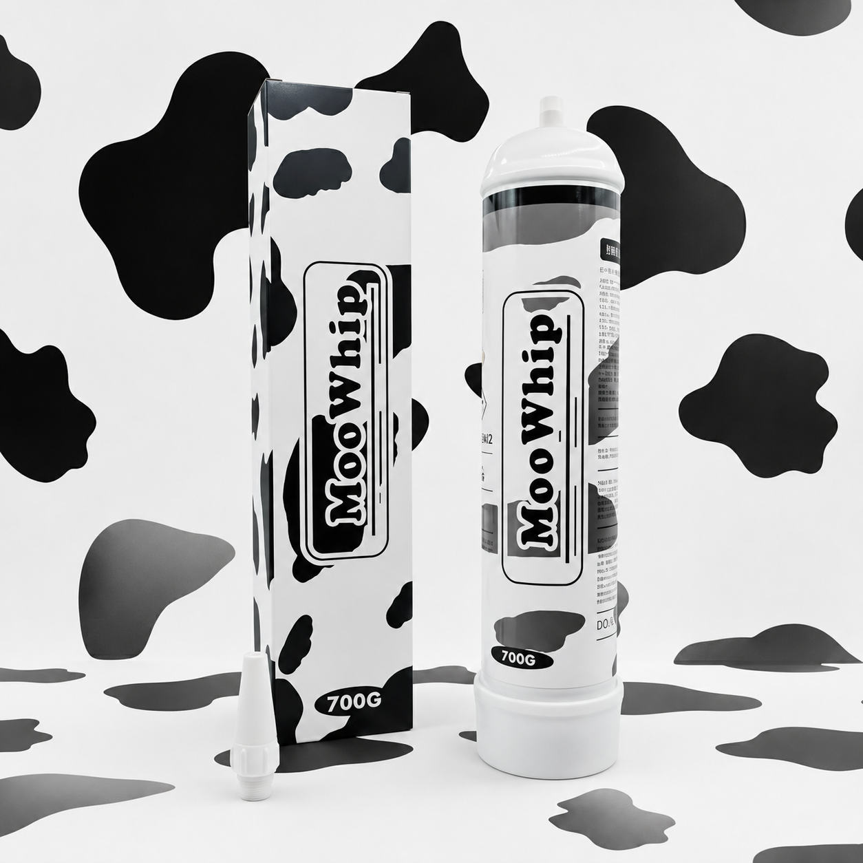 Read Before Purchase (Clearance)MooWhip 1L 700g Whipped Cream N2O Tank