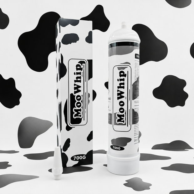 (Upgraded)MooWhip 1L 700g Whipped Cream N2O Tank